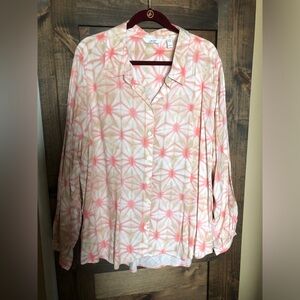 Soft woven button down blouse by Denim & Co.